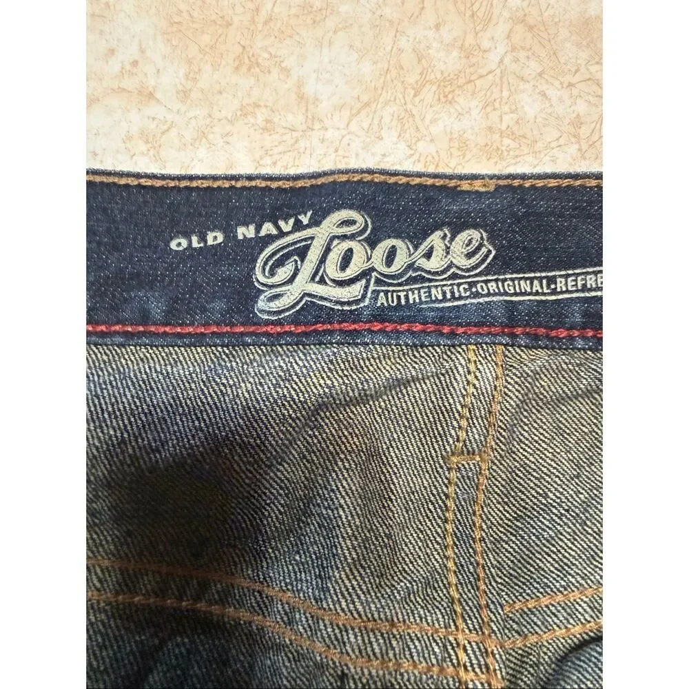 Old Navy Mens Loose Jeans Sz 38/33 - Picture 3 of 6
